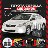 Toyota Corolla 2008-2012 Sis FarI Uyumlu Şimşek Etkili Led Xenon Premium Series H11