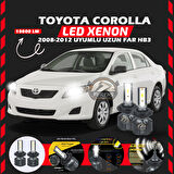 Toyota Corolla 2008-2012 Uzun Far Uyumlu Şimşek Etkili Led Xenon Premium Series HB3