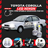 Toyota Corolla Efsane Kasa Uzun Kısa Far Uyumlu Şimşek Etkili Led Xenon Performance Series H4