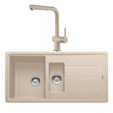 Franke Basis BFG 651 Avena Granit Evye - Active Plus Doccia 2.0 Avena Batarya Set