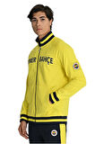 Fenerbahçe Sarı Tribün Lazer Kutulu Arma Detay Erkek Sweatshirt