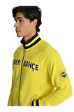 Fenerbahçe Sarı Tribün Lazer Kutulu Arma Detay Erkek Sweatshirt