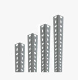 4 Adet 150 Cm Galvaniz Çelik Raf Profil - 1,50 Mm