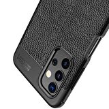 Smcase Samsung Galaxy A32 4G Kılıf Deri Dokulu Silikon 