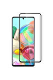 Samsung Galaxy A71 2020 Tam Kaplayan Ultra Ince Ekran Koruyucu - Siyah - Extra İnce