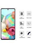 Samsung Galaxy A71 2020 Tam Kaplayan Ultra Ince Ekran Koruyucu - Siyah - Extra İnce