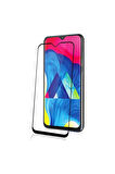 Samsung Galaxy M10 Kırılmaz Cam Tam Kaplayan Ekran Koruyucu - Siyah