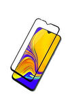 Samsung Galaxy A20 Kırılmaz Cam Tam Kaplayan Ekran Koruyucu - Siyah