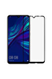 Huawei P Smart 2019 Kırılmaz Cam Tam Kaplayan Ekran Koruyucu - Siyah - Extra İnce