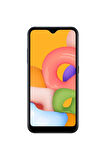 Samsung Galaxy A01 Kırılmaz Cam Tam Kaplayan Ekran Koruyucu - Siyah - Extra İnce