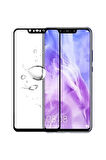 Huawei Mate 20 Lite Kırılmaz Cam Tam Kaplayan Ekran Koruyucu - Siyah