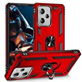 Gpack Xiaomi Poco X5 Pro 5G Kılıf Vega Tank Koruma Standlı Yüzüklü Mıknatıslı