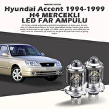 Hyundai Accent (1995-1999) Mercek Led Xenon Uzun - Kısa Çift Renk