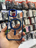İPHONE 15 PRO UYUMLU MAGSAFE ÖZELLİK BYSL SERT KAPAK LACİVERT