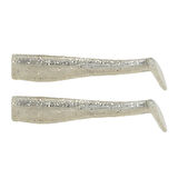 JLC Alevin 8.5cm 5gr #07 Silver Pearl Silikon Kuyruk (2 Adet)