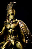 Yunan Savaşçı Spartalı Leonidas Büyük Boy Gold Altın Heykel Biblo