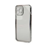 Smcase iPhone 13 Pro Max Kılıf Kamera Korumalı Taşlı Mina Lazer Kapak