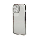 Smcase iPhone 12 Pro Max Kılıf Kamera Korumalı Taşlı Mina Lazer Kapak