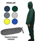 YAĞMURLUK TAKIM ALT ÜST SU GEÇİRMEZ YAĞMURLUK BALIKÇI YAĞMURLUĞU YEŞİL RENK