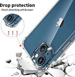 Smcase iPhone 14 Plus Kılıf Darbe Korumalı Tpu Silikon  Nano Ekran Koruyucu