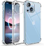 Smcase iPhone 14 Plus Kılıf Darbe Korumalı Tpu Silikon  Nano Ekran Koruyucu