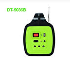 DAT DT-9036 Solar Güneş Panelli Powerbank Mp3 Radyo Bluetooth Işıldak El Feneri
