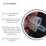 Horlama Önleyici Nazal Dilatör Burun İçi Silikon Apne Aparatı Nostril Burun Nefes Açıcı Silikon File  Small+Medium