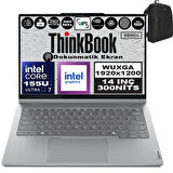 Lenovo Thinkbook 14 2-In-1 G4 Iml Intel Core Ultra 7 155U 80GB Ddr5 512GB SSD 14" Dokunmatik Wuxga 300NITS IPS Windows 11 Home Taşınabilir Bilgisayar 21MX002VTRH26 + Zetta Çanta