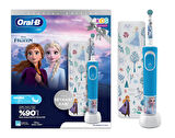 Oral-B D100 Vitality Frozen Özel Seri Çocuklar İçin Ekstra Yumuşak Şarj Edilebilir Diş Fırçası ve Se