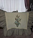 Reeds  Nakışlı, Fırfırlı, Buldan Keten Runner