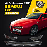 Alfa Romeo 157 Uyumlu Brabus Ön Lip 3 Parça Kanatlı Lip