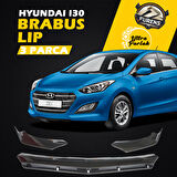Hyundai I30 2012-2017 Uyumlu Brabus Ön Lip 3 Parça Kanatlı Lip