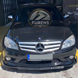 Mercedes Benz W204 2007-2014 Uyumlu Brabus Ön Lip 3 Parça Kanatlı Lip