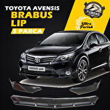 Toyota Avensis 2015-2018 Uyumlu Brabus Ön Lip 3 Parça Kanatlı Lip