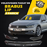 Vw Passat B8 Uyumlu Brabus Ön Lip 3 Parça Kanatlı Lip