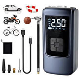 Coofbe 150psi 6000mAh Şarjlı Otomatik Araç Lastik Şişirme Pompası Araç Lastik Hava Kompresörü Led Işıklı