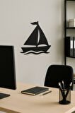 Metal Duvar Süsü Yelken Doğa Deniz - Shadowline Serisi
