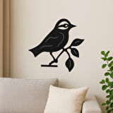 Metal Duvar Süsü Kuş Doğa  - Shadowline Serisi