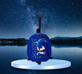 SONIC Anaokulu Kreş Çocuk Valiz Sırt Çantası Çekçekli SONIK TEKERLEKLİ