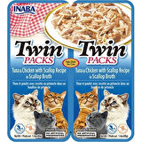 Ciao Inaba Twin Packs Ton Balıklı ve Tavuklu Kedi Çorbası 2 x 40 Gr