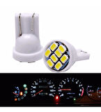 5 Adet Turuncu Renk T10 Park Ampulü Dipsiz Ampul Led Ampul 8 Ledli