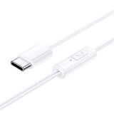 Baseus Type-C Girişli HD Mikrofonlu Stereo Kablolu Type-C Kulaklık İphone 15 15 Pro Max Kulaklık