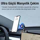 Coofbe Döner Başlıklı Güçlü Magnetik Magsafe Uyumlu Tesla Araç Tutucu İphone 12 13 14 Pro Max Tutucu