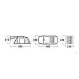 HUSKY CARAVAN YESIL 12 M² DURAL CADIR