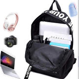 DZC KUZENLER AVM BEZ SIRT ÇANTASI UNISEX GÜNLÜK BÜYÜK BOY OKUL ÇANTA 