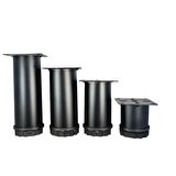 40 LIK 5 CM SİYAH METAL YUVARLAK AYAK ( 4 ADET )