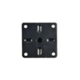 40 LIK 5 CM SİYAH METAL YUVARLAK AYAK ( 4 ADET )