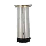 40 LIK 15 CM PARLAK KROM METAL YUVARLAK AYAK ( 4 ADET)