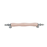 Vanni Porselen Pembe Krom Ayak 128 mm Kulp ( 5 ADET )