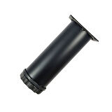 40 LIK 15 CM SİYAH METAL YUVARLAK AYAK ( 4 ADET )